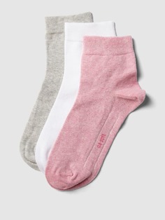 Носки с эластичным наполнением, в упаковке 3 шт camano, розовый