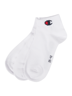 Носки с этикеткой, в упаковке 3 шт., модель Quarter Sock CHAMPION, белый