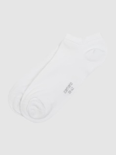 Носки-кеды из смесовой вискозы в упаковке 2 шт camano, белый