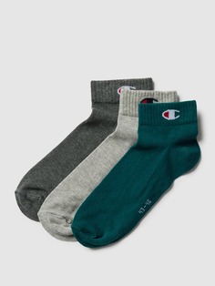 Носки с этикеткой, в упаковке 3 шт., модель Quarter Sock CHAMPION, зеленый