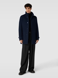 Пальто с воротником стойкой модель &quot;REUBEN&quot; Selected, темно-синий