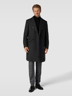 Пальто с воротником с лацканами Selected, темно-серый