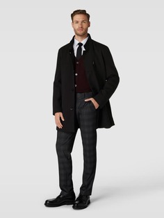 Пальто с воротником стойкой модель &quot;Кристиан&quot; Pierre Cardin, черный