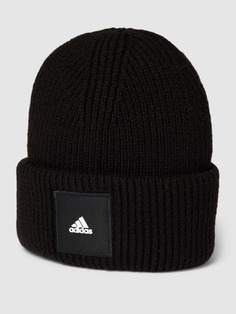 Однотонная шапка-бини с нашивкой-ярлыком adidas Originals, черный