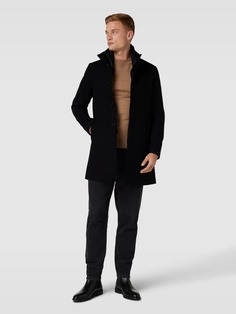 Пальто меланжевого цвета, модель Harvey Matinique, черный