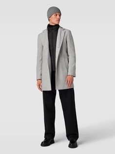Пальто с декоративными швами модель &quot;Палетот&quot; s.Oliver BLACK LABEL, светло-серый