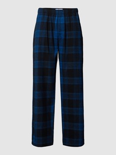 Пижамные брюки в клетку тартан Calvin Klein Underwear, синий