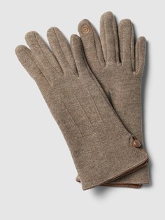 Перчатки с застежкой на пуговицы EEM, серо-коричневый