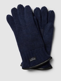 Перчатки с двухцветным дизайном EEM, темно-синий