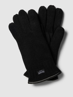 Перчатки с двухцветным дизайном EEM, черный