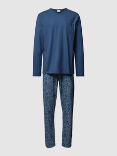 Пижама с нагрудным карманом Mey, дымчатый синий