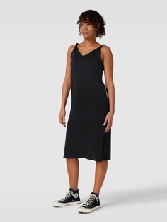 Платье длиной до колена с V-образным вырезом Review, черный