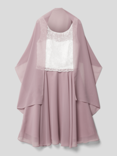 Платье с палантином G.O.L., пыльно-розовый Гол