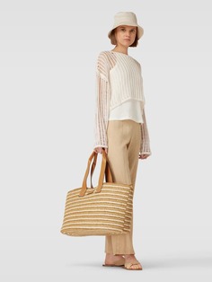 Пляжная сумка с детальной этикеткой, модель &quot;Рэйчел&quot; Esprit, коричневый