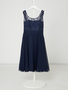 Платье с отделкой декоративным камнем G.O.L., темно-синий Гол