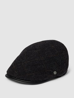 Плоская шапка из натуральной шерсти с ушами модель FISCHGRAT bugatti, черный
