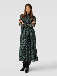 Платье-макси из сетки с цветочным узором Jake*s Collection, зеленый