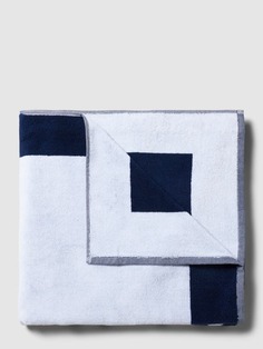 Пляжное полотенце с эффектным принтом и этикеткой, модель TOWEL MC2 Saint Barth, темно-синий