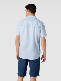 Повседневная рубашка из хлопка с полосатым узором, модель SEBAA Armedangels, светло-синий