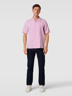 Повседневная рубашка обычного кроя с полосатым узором McNeal, розовый