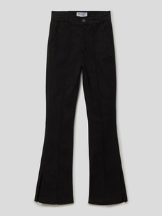 Расклешенные брюки узкого кроя с боковыми карманами Blue Effect, черный