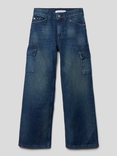 Расклешенные джинсы с накладными карманами модель SKATER UTILITY Calvin Klein Jeans, синий
