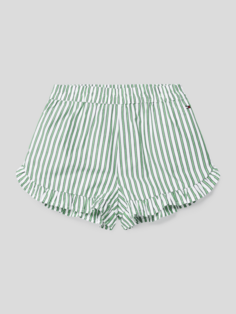Полосатые шорты-бермуды Tommy Hilfiger, светло-зеленый