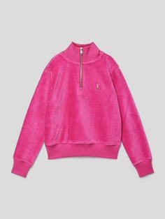 Пуловер с воротником Тройер Polo Ralph Lauren, розовый