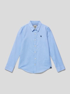 Рубашка с воротником «Кент» Garcia, светло-синий