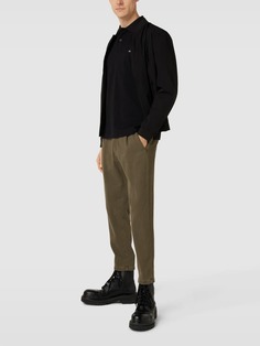 Рубашка-поло с вышивкой этикеток Christian Berg, черный