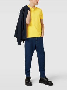 Рубашка-поло с вышивкой этикеток Christian Berg, желтый