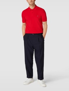 Рубашка-поло с вышивкой этикеток Christian Berg, красный