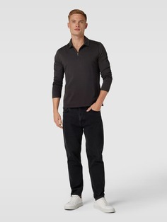Рубашка-поло с короткой молнией Christian Berg, черный