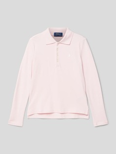 Рубашка-поло с длинными рукавами Polo Ralph Lauren, светло-розовый
