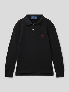 Рубашка-поло с длинными рукавами Polo Ralph Lauren, черный