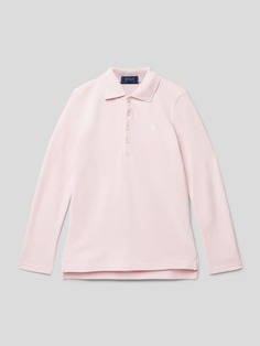 Рубашка-поло с длинными рукавами Polo Ralph Lauren, светло-розовый