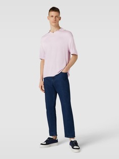 Рубашка-поло с ребристыми манжетами, модель «АРНО» JAKE*S STUDIO MEN, пыльно-розовый