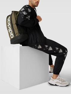 Рюкзак с принтом этикетки adidas Originals, оливково-зеленый