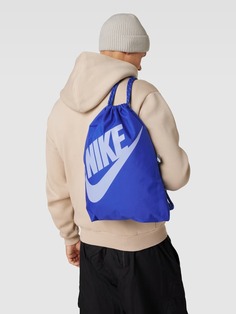 Рюкзак с принтом этикетки, модель &quot;Наследие&quot; Nike, синий