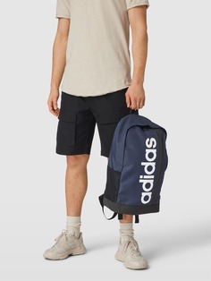 Рюкзак с принтом этикетки, модель &quot;LINEAR&quot; adidas Originals, темно-синий