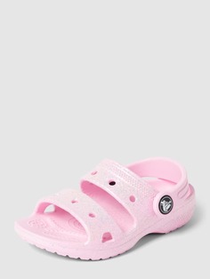 Сандалии с эффектом блесток, модель Classic Glitter Crocs, розовый