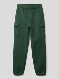 Спортивные брюки с вышитым логотипом Lacoste, темно-зеленый