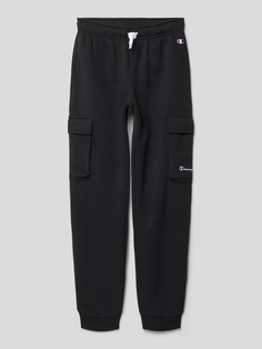 Спортивные брюки с карманами-карго CHAMPION, черный