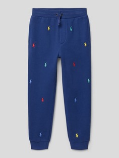 Спортивные брюки с нашивкой логотипа, модель ATHLETIC Polo Ralph Lauren, темно-синий