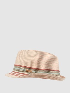 Соломенная шляпа из бумажной соломки модель &quot;Заяц&quot; Barts, светло-розовый