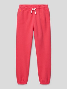 Спортивные брюки с пришивной этикеткой модель «АТЛЕТИК» Polo Ralph Lauren, розовый