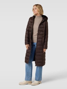 Стеганое пальто с капюшоном Montego, шоколадно-коричневый