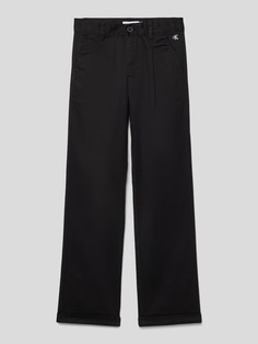 Тканевые брюки с французскими карманами Calvin Klein Jeans, черный