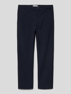 Тканевые брюки с французскими карманами Mango, темно-синий