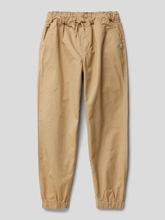 Тканевые брюки с эластичными манжетами Quiksilver, коричневый